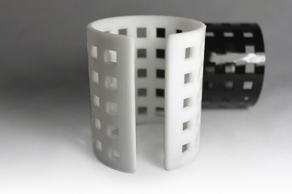 acrylic cuffs with cutouts